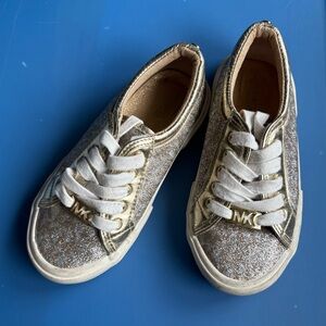 Michael KORS Gold Sparkle Ima Tinsel shoes Girls Toddler 12